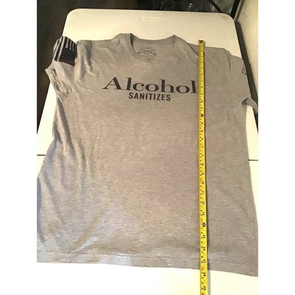 GRUNT STYLE- MENS GREY GRAPHIC CREW NECK SHORT SLEEVE T-SHIRT SIZE LARGE - Picture 7 of 7